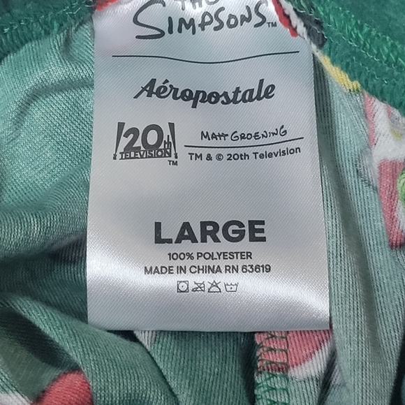 Christmas Aeropostale The Simpsons Limited Edition Fleece PJ Men - Picture 3 of 3